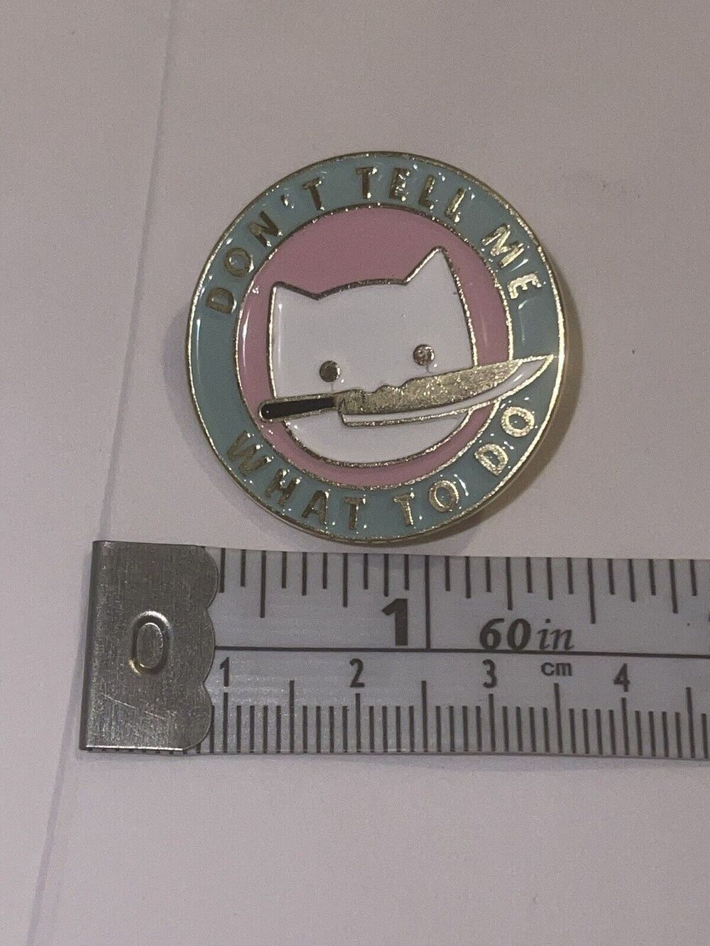 Don’t Tell Me What To Do Cat Pin Brooch